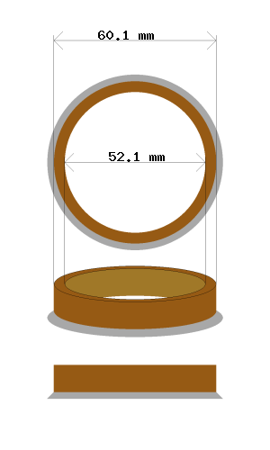 hubcentric 60.1-52.1