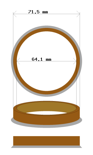 hubcentric 71.5-64.1