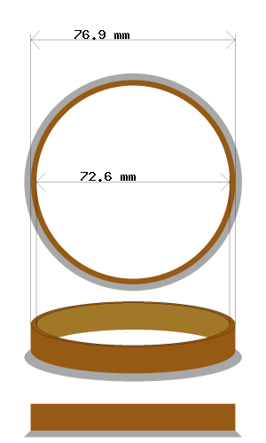 hubcentric 76.9-72.6