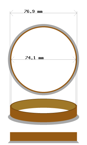 hubcentric 76.9-74.1