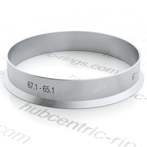 Hub centric ring 67.1 → 65.1 mm (Aluminium)
