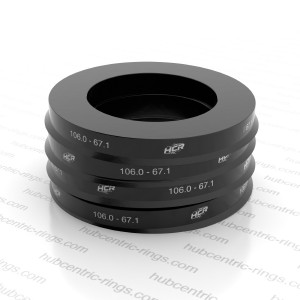 Hub centric rings 106.0-67.1 mm — set of 4