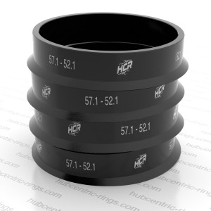 Hub centric rings 57.1 → 52.1 mm — set of 4