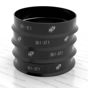 Hub centric rings 59.1-57.1 mm — set of 4