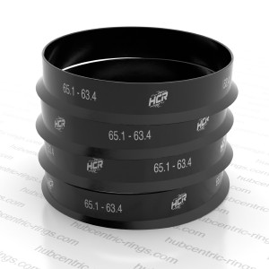 Hub centric rings 65.1-63.4 mm — set of 4