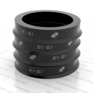 Hub centric rings 67.1 → 52.1 mm — set of 4