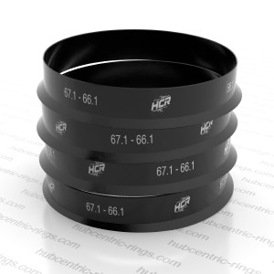Hub centric rings 67.1 → 66.1 mm — set of 4