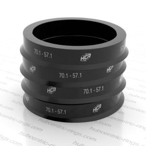 Hub centric rings 70.1 → 57.1 mm — set of 4