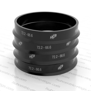 Hub centric rings 72.2-66.6 mm — set of 4