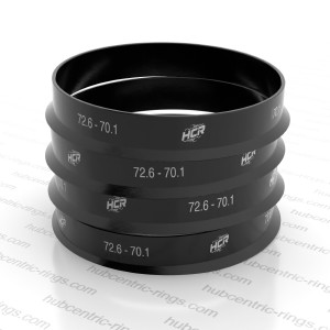 Hub centric rings 72.6 → 70.1 mm — set of 4