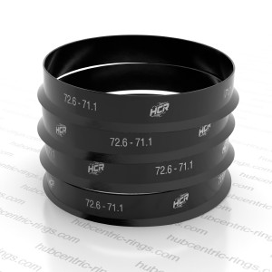 Hub centric rings 72.6-71.1 mm — set of 4