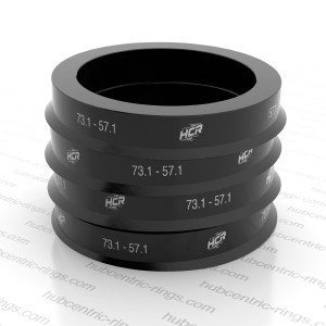 Hub centric rings 73.1 → 57.1 mm — set of 4