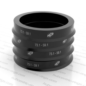 Hub centric rings 73.1 → 59.1 mm — set of 4