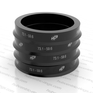 Hub centric rings 73.1 → 59.6 mm — set of 4