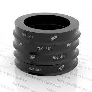 Hub centric rings 75.0-54.1 mm — set of 4