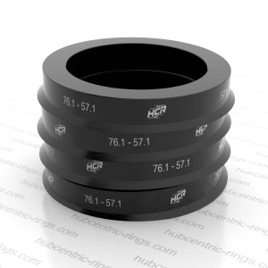Hub centric rings 76.1-57.1 mm — set of 4