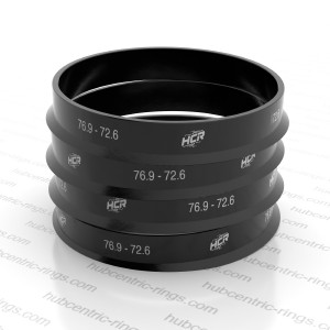 Hub centric rings 76.9 → 72.6 mm — set of 4