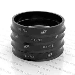 Hub centric rings 78.1 → 71.5 mm — set of 4