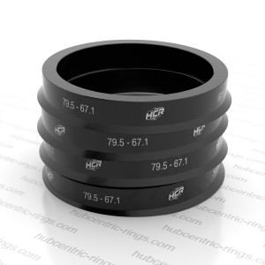 Hub centric rings 79.5-67.1 mm — set of 4