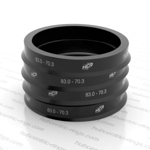 Hub centric rings 83.0 → 70.3 mm — set of 4