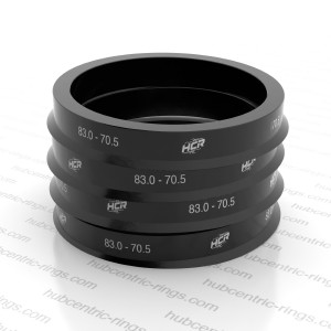 Hub centric rings 83.0-70.5 mm — set of 4