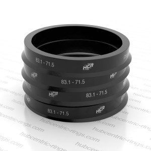 Hub centric rings 83.1-71.5 mm — set of 4