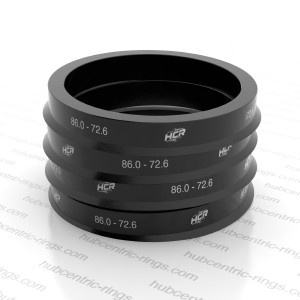 Hub centric rings 86.0-72.6 mm — set of 4